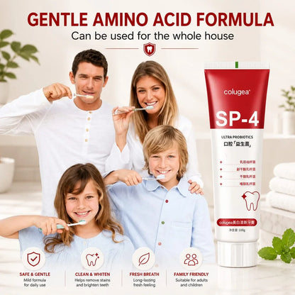 🔥 SP-4 Probiotic Whitening Toothpaste | Deep Clean, Brighten & Freshen | Buy 1 Get 1 FREE!